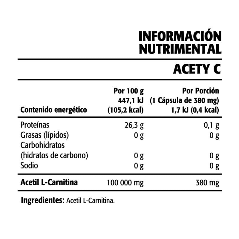 ACETY C (Acetil L Carnitina)
