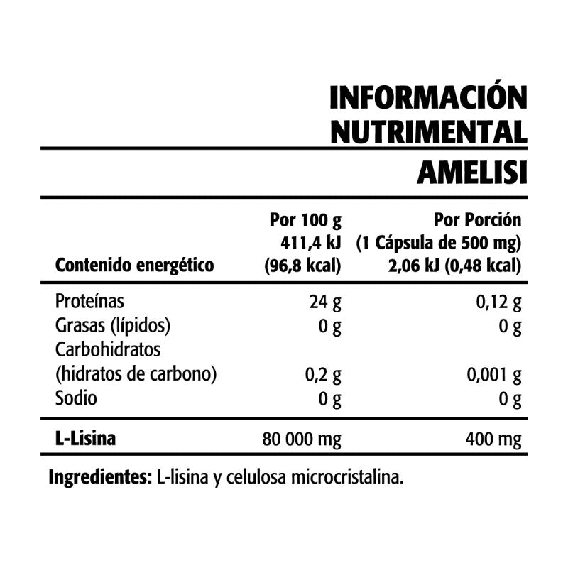 AMELISI Cápsulas de L-lisina