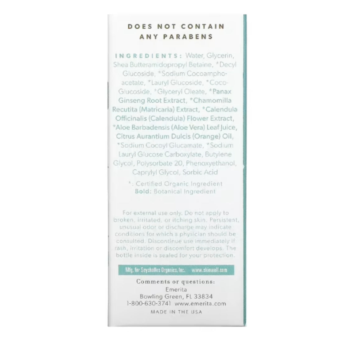 Femenine Wash Emerita