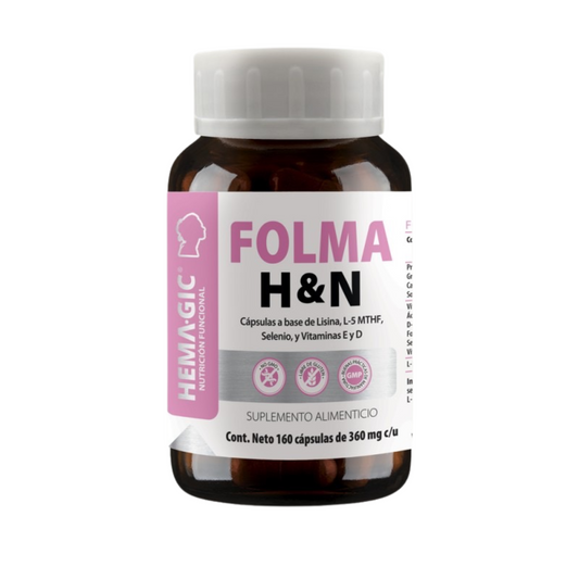 Folma H&N – Suplemento con folato, vitamina D3 y selenio para salud integral