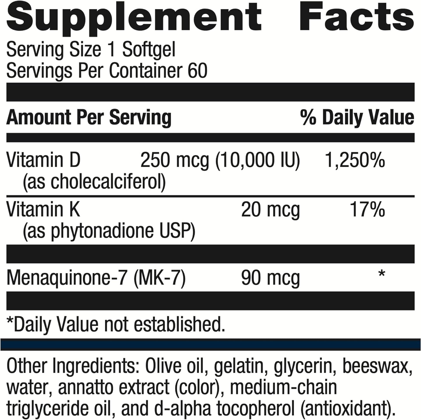 Vit D3 10,000+K