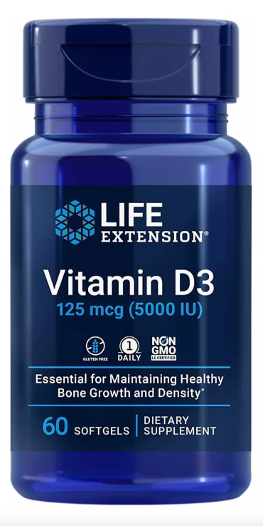 Vit D3 LIFE EXTENSION 5,000 UI